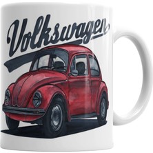 Baskı Dükkanı Volkswagen Old Beetle Kupa Bardak Porselen