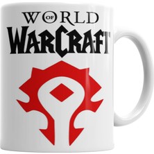 Baskı Dükkanı World Of Warcraft Horde Wow Tişört Kupa Bardak Porselen