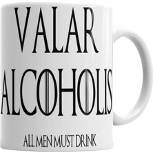 Baskı Dükkanı Valar Alcoholıs Kupa Bardak Porselen