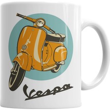 Baskı Dükkanı Vespa Kupa Bardak Porselen