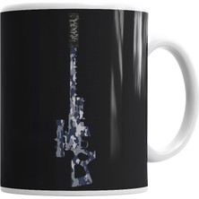 Baskı Dükkanı Sniper Navy Kupa Bardak Porselen