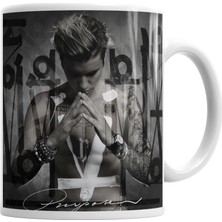 Baskı Dükkanı Justin Bieber Kupa Bardak Porselen