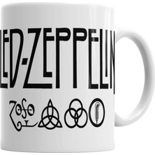 Baskı Dükkanı Led Zeppelin Deep Purple Kupa Bardak Porselen