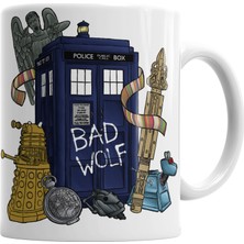 Baskı Dükkanı Doctor Who Tardis Kupa Bardak Porselen