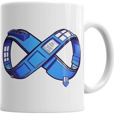 Baskı Dükkanı Doctor Who Endless Tardis Kupa Bardak Porselen