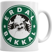 Baskı Dükkanı Çay Erdal Bakkalda İçilir Erdal Bakkal Kupa Bardak Porselen