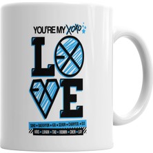 Baskı Dükkanı Exo Xoxo Love Kupa Bardak Porselen