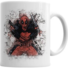 Baskı Dükkanı Deadpool Marvel Franciss Kupa Bardak Porselen