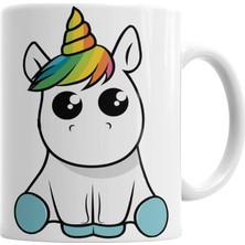 Baskı Dükkanı Bebek Unicorn Kupa Bardak Porselen