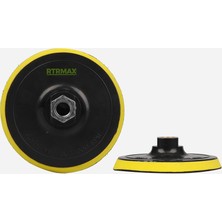 RTRMAX Cırtlı Pasta Cila Polisaj Tabanı 115 mm RDP115 Adaptörlü