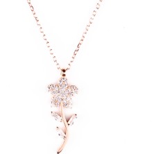 Glorria Gümüş Çiçek Kolye