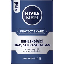 NIVEA MEN Nemlendirici Tıraş Sonrası Balsam Protect & Care 100 ml,Hızlı Emilir,Normal ve Kuru Ciltler
