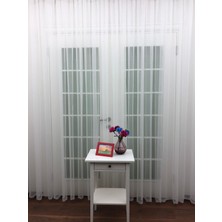 Esse Home Spor Desen Dantel Tül Perde 100 x 250 Seyrek Pile 1/2