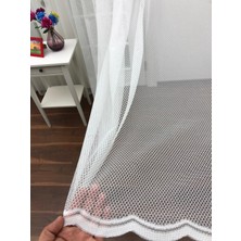 Esse Home Spor Desen Dantel Tül Perde 100 x 250 Seyrek Pile 1/2