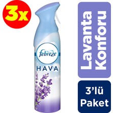 Febreze Hava Ferahlatıcı Sprey Oda Kokusu Lavanta Konforu 300 ml 3 Al 2 Öde