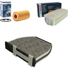 Bosch Filtre Bakım Seti Mercedes W212 E 250 CDI / Bluetec Dzl 09+ Hava + Yağ + Polen Sardes