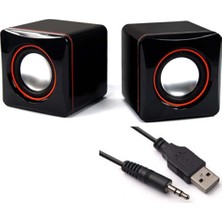 Wonderlust Multimedya 1+1 Mini Pc Hoparlör 2.0 USB Speaker 2.5W