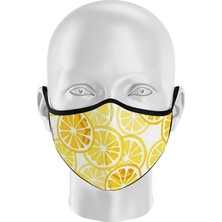 İpeks Unisex Yıkanabilir Kumaş Maske Limon