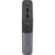Belkin Powerpack 6000mAh Powerbank + Micro USB + Lightning Kablo Gri