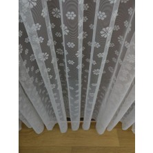 Esse Home Çiçek Desen Dantel Tül Perde 100 x 250 Normal Pile 1/2.5
