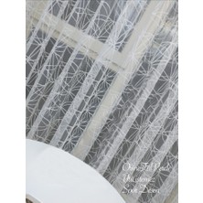Esse Home Spor Desen Dantel Kruvaze Perde 300 x 260 Kravuze 1/4