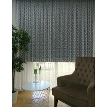 Esse Home Çiçek Desen Dantel Tül Perde 250 x 250 Seyrek Pile 1/2