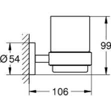 Grohe Essentıals Cube Sıvı Sabunluk