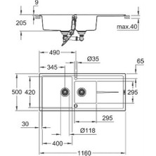 Grohe K400 Eviye 80-C 116/50 1.5 Rev 31643At0