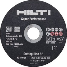 Hilti İnoks Kesme Taşı 115*1.00*22.00 - (3592795)