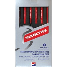 İzeltaş Elektronikçi Tip Tornavida Seti (Klemens) 6 Parça