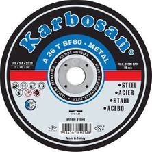 Karbosan 115 x 3 Metal Kesme Taşı 10'lu