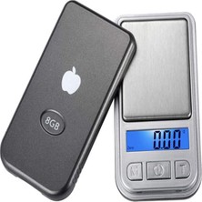 Mini Scale Apple Ipod Görünümlü Hassas Cep Terazisi Tartı 200 G Kapasite 0.01 Hassasiyet