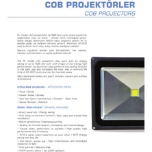 Schuar 70W Cob Led Projektör DrıverLı Kalın Kasa 6500K Beyaz