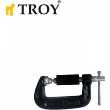 Troy 25062 C-Tipi Mengene, 51Mm Dövme Çelik İşkence