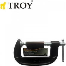 Troy 25064 C-Tipi Mengene, 101Mm Dövme Çelik İşkence