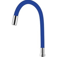 Arçe Oynar Başlıklı Spiral Üzeri Silikon Renkli Esnek Eviye Musluk Başlığ