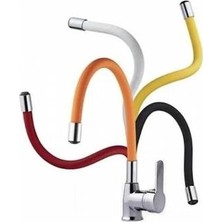 Arçe Renkli Silikon Musluk Bataryası Başlığı Kubar