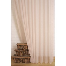 Massarelli Pamuk Dokulu Tül Pudra 1-3 Sık Pile 100 x 260 cm