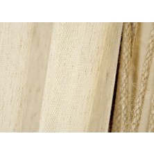 Massarelli Kırçıllı Keten Tül Naturel 1-3 Sık Pile 100 x 260 cm