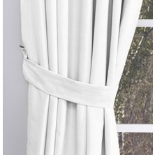 Massarelli Fon Perde Beyaz Pilesiz 60 x 260 cm