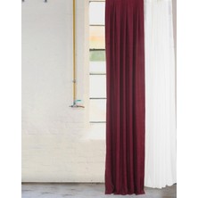 Massarelli Fon Perde Bordo 1-3 Sık Pile 60 x 260 cm