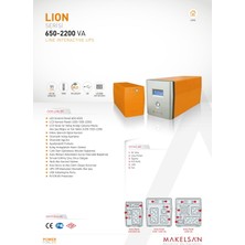 Makelsan Lion 2200 Va (2x9AH)1F/1F Line Interactive