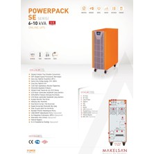 Makelsan Powerpack Se 6 KVA (16x7AH) 1F/1F On-Line Ups