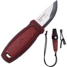 Morakniv Eldris Kırmızı Bıçak + Ateş Başlatıcı Bulunan Kit