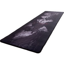 Oyuncu Mouse Pad 30x60 3mm Kaymaz Mouse Altlığı Dünya Haritası Görselli