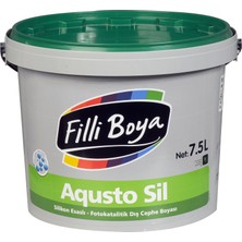 Filli Boya Aqustosil Silikonlu Fotokatalitik Dış Cephe Boyası 7,5 lt Beyaz