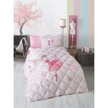 Clasy Tek Kişilik Yorgan Romantic Girl Pembe