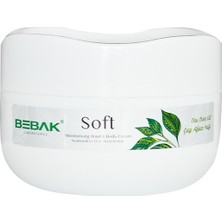 Bebak Çay Ağacı Yağı Soft Nemlendirici Bakım Kremi Kavanoz 300 ml