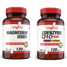 Nevfix Magnezyum 250 mg 120 Tablet Coenyme Q10 200 mg 120 Tablet