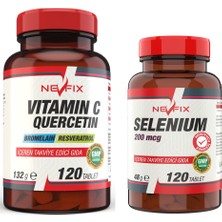 Nevfix Vitamin C 1000 mg 120 Tablet Selenium 200 Mcg 120 Tablet